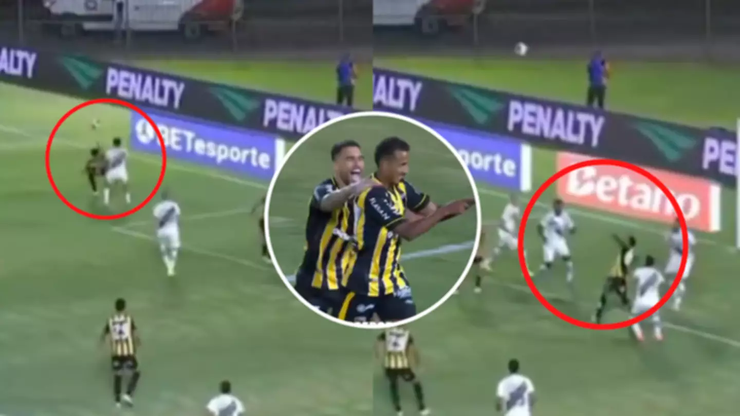 Incredibly rare 'dual bicycle kick' goal scored in Brazilian match and fans think the Puskas Award is done