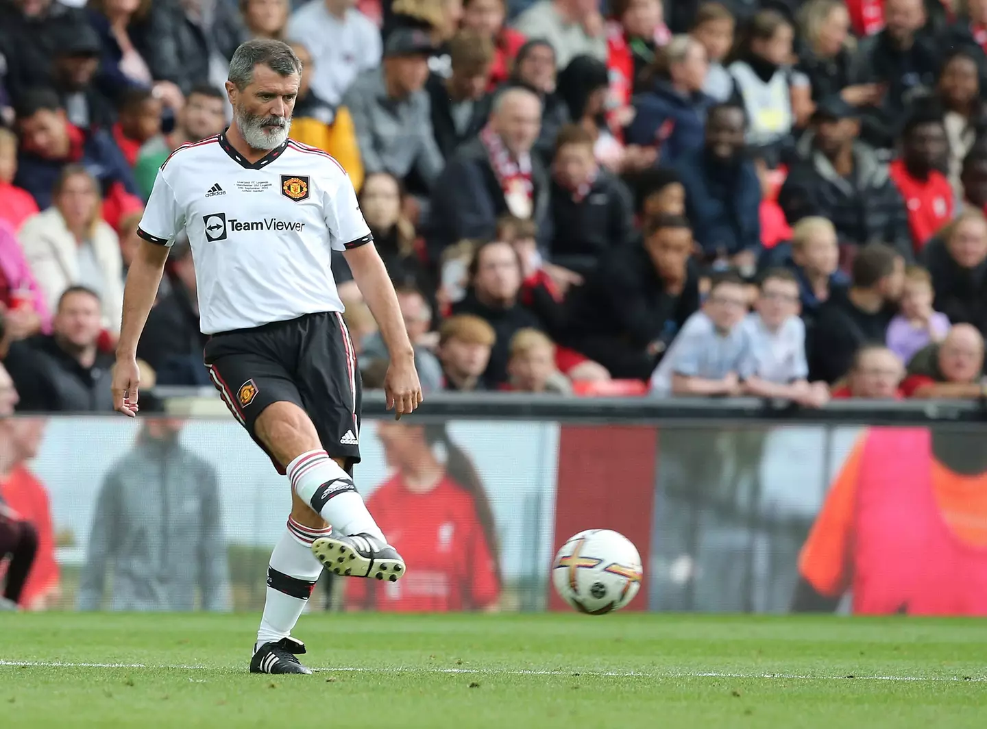 Roy Keane during his last appearance in a charity match. Image: Getty