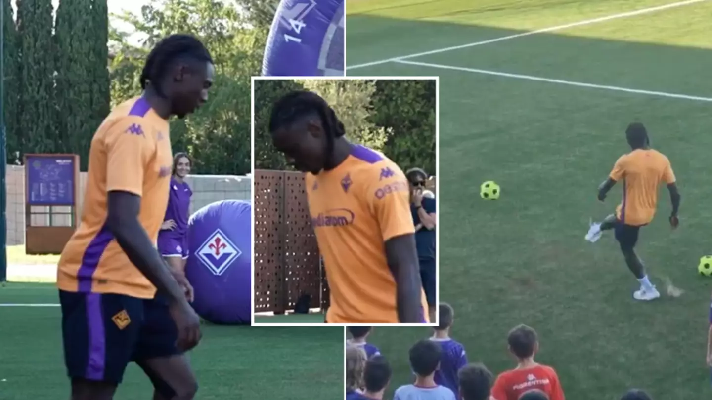 Moise Kean involved in nightmare presentation moment following Fiorentina transfer