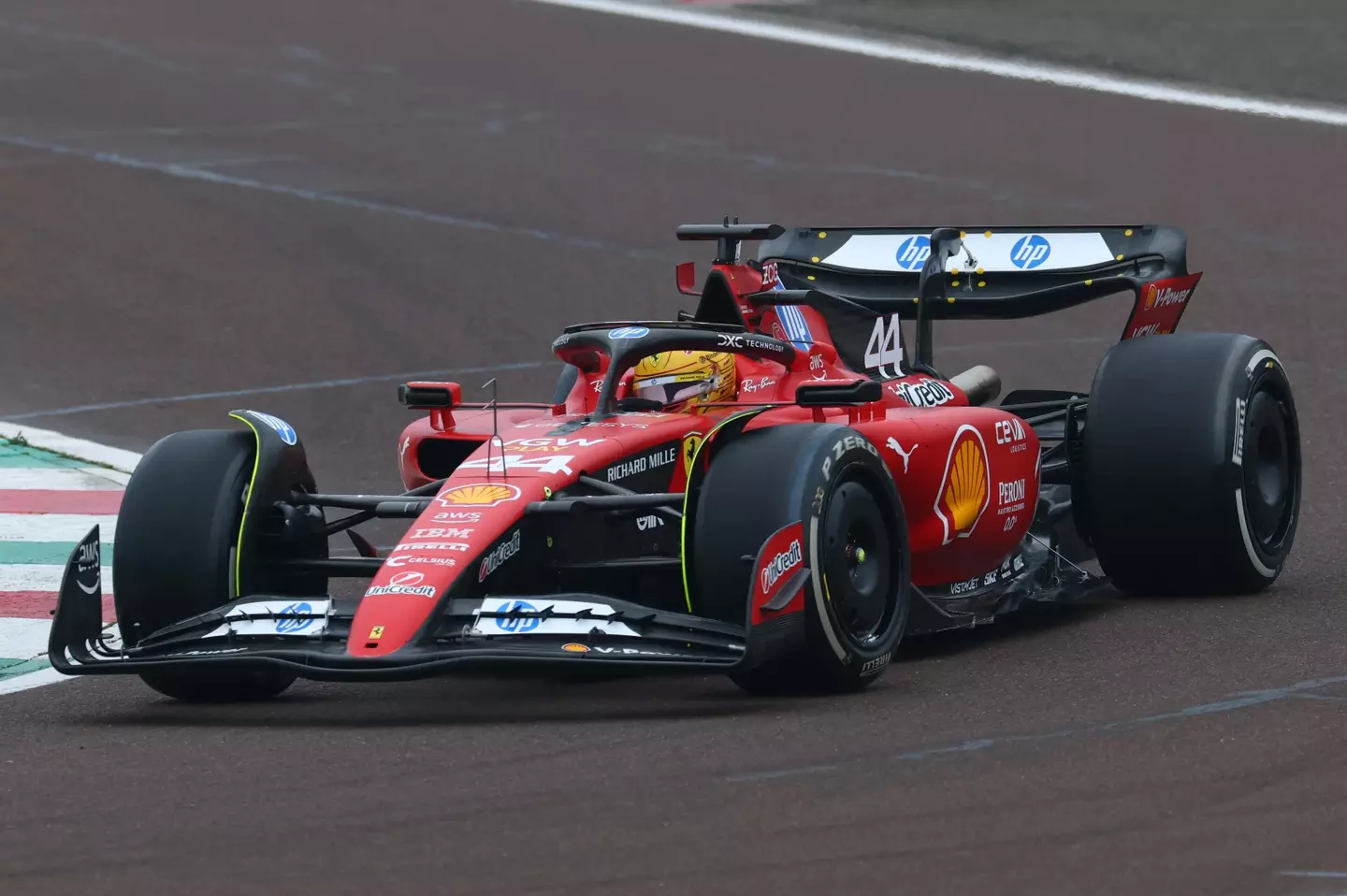 Lewis Hamilton made his Ferrari debut last week. Image: Getty