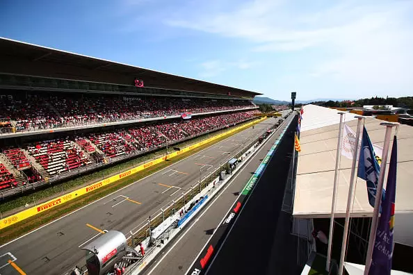 The Circuit de Catalunya is hosting the five-day private F1 test (Image: Getty)