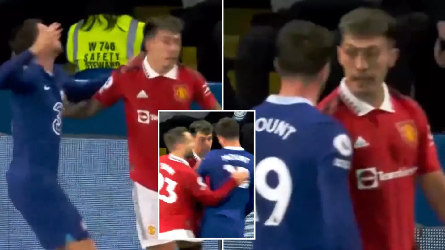 Mason Mount set for awkward Man Utd reunion after 'angry' Lisandro Martinez incident