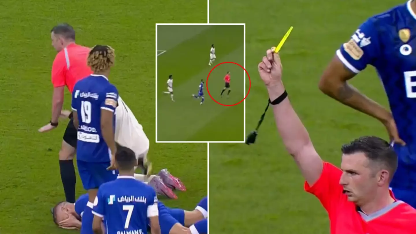 Fans ask same question after Premier League referee Michael Oliver spotted officiating in Saudi Arabia