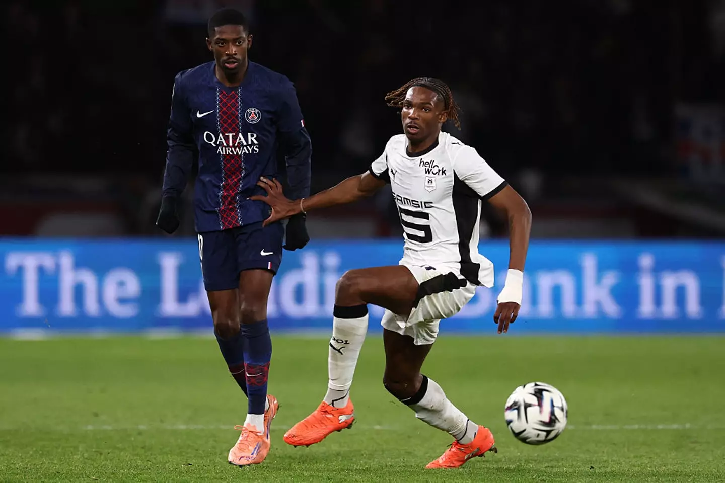 Jeremy Jacquet in action vs PSG (credit: getty)