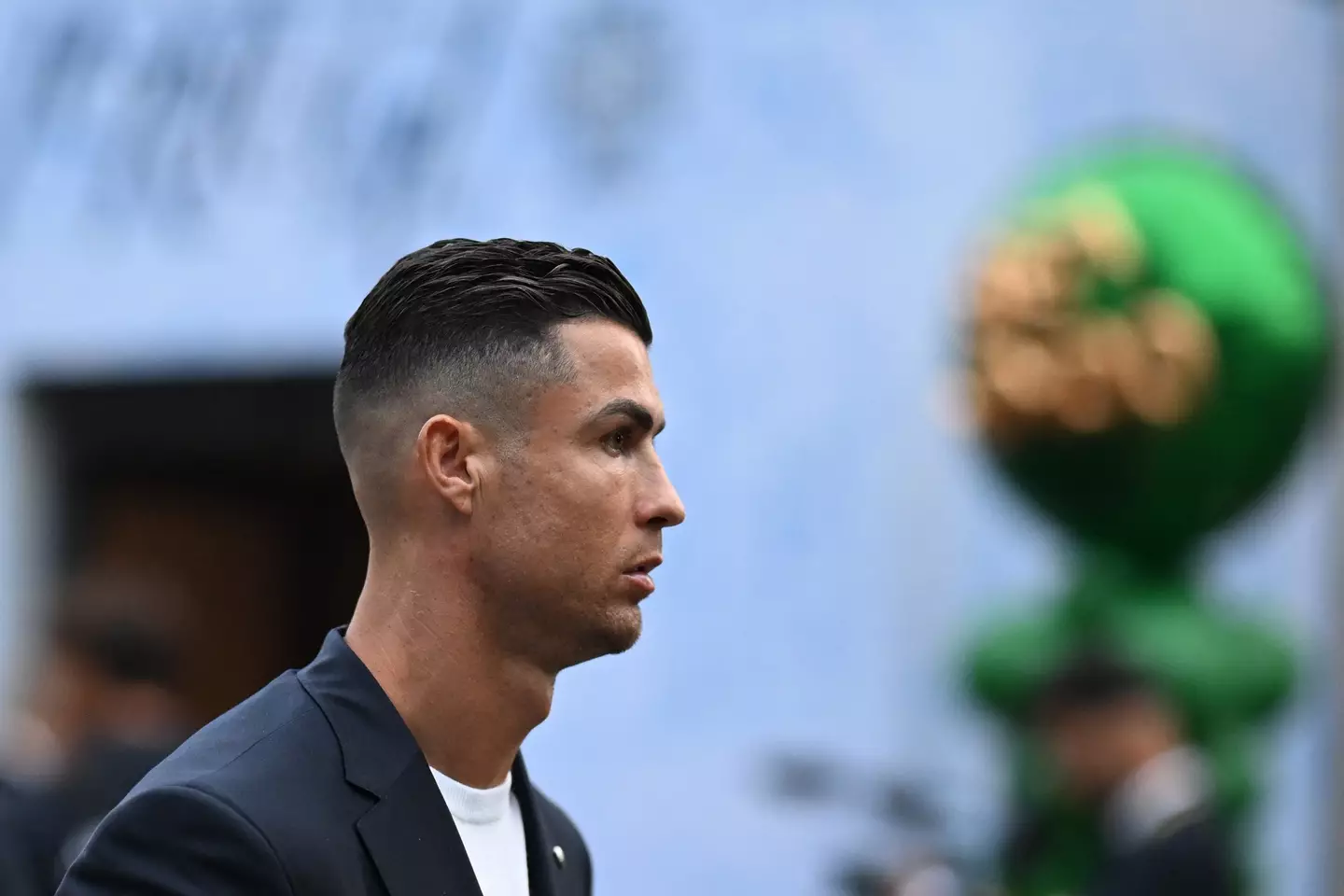 Cristiano Ronaldo arrives in Germany for Euro 2024. Image: Getty