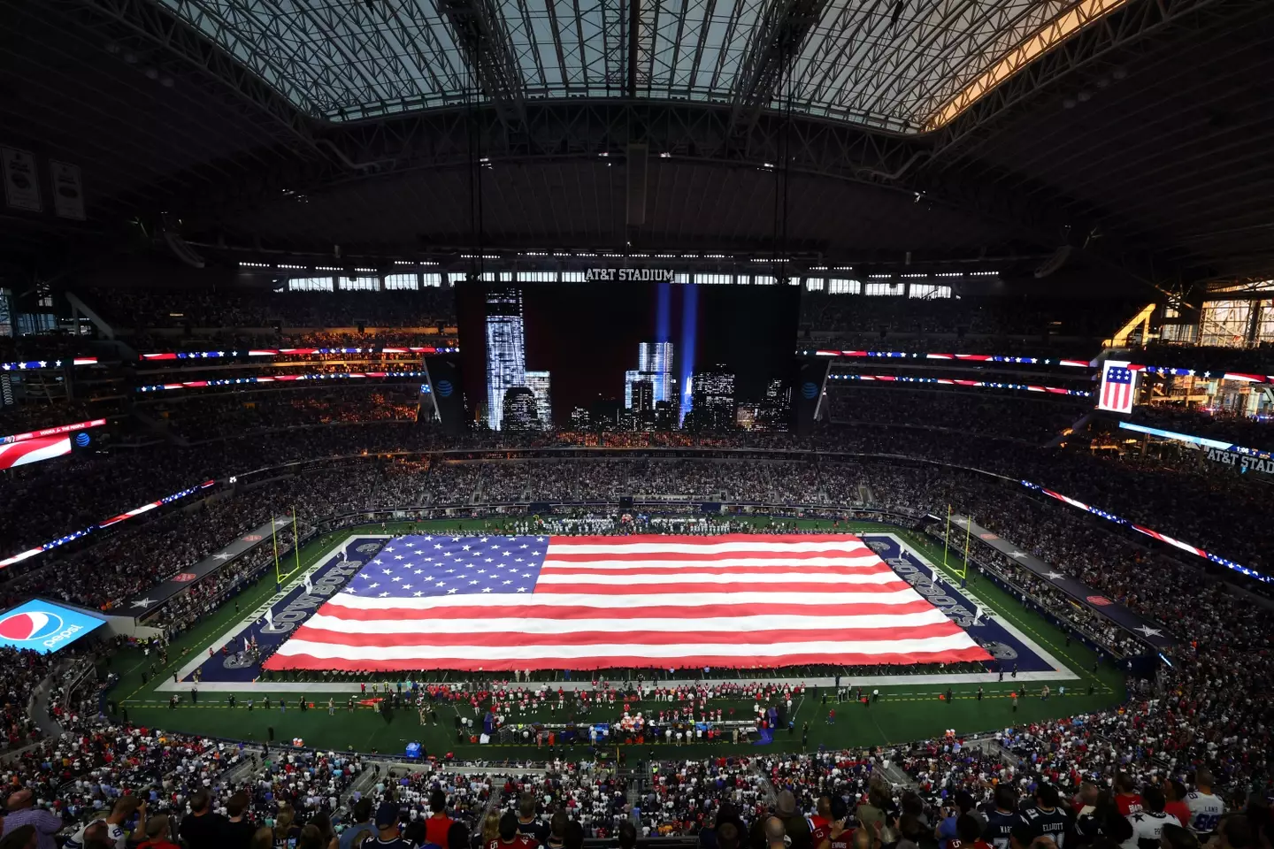 A general view inside the AT&T Stadium. Image: Getty