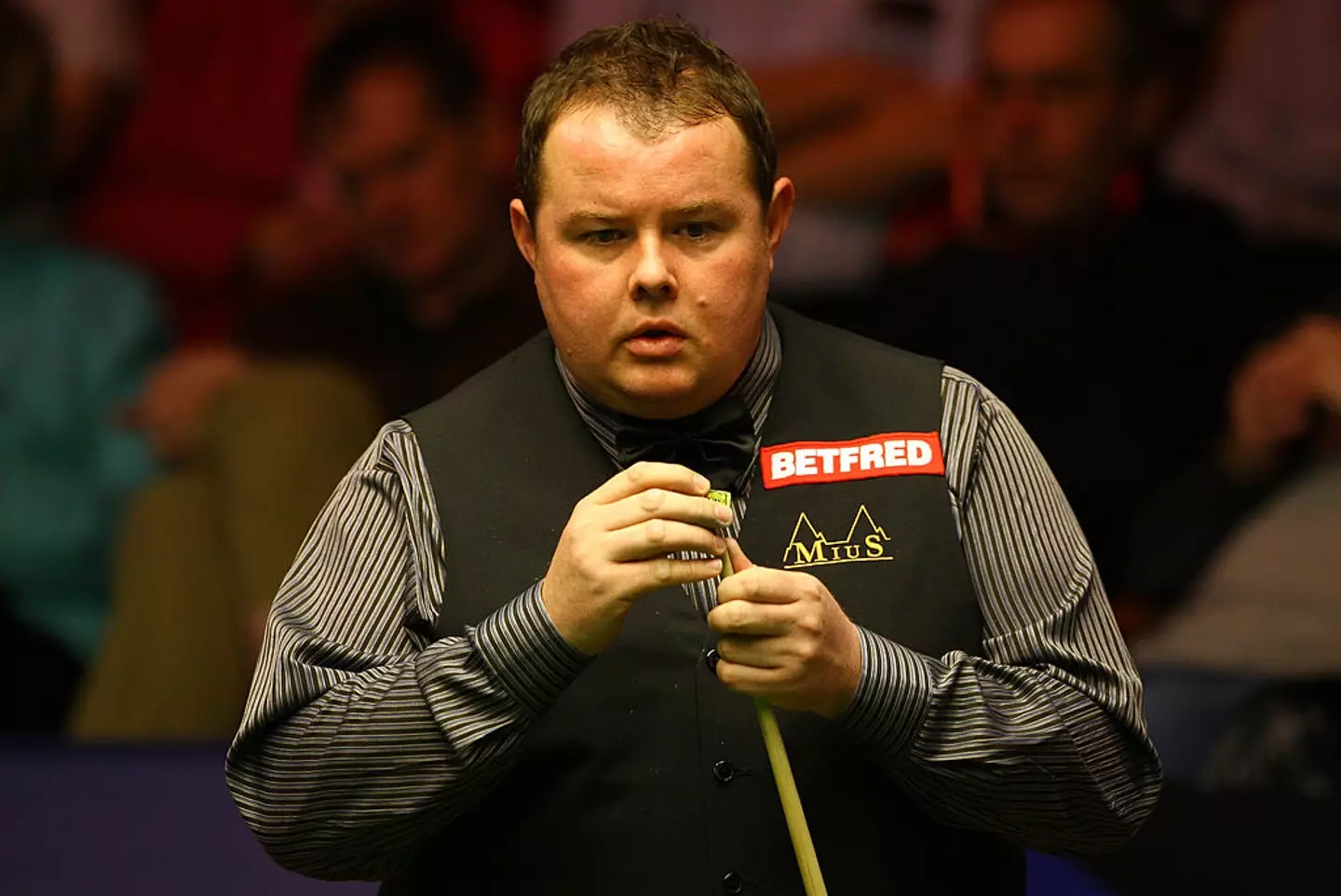 Stephen Lee pictured during his 2009 World Championship match against Ryan Day (