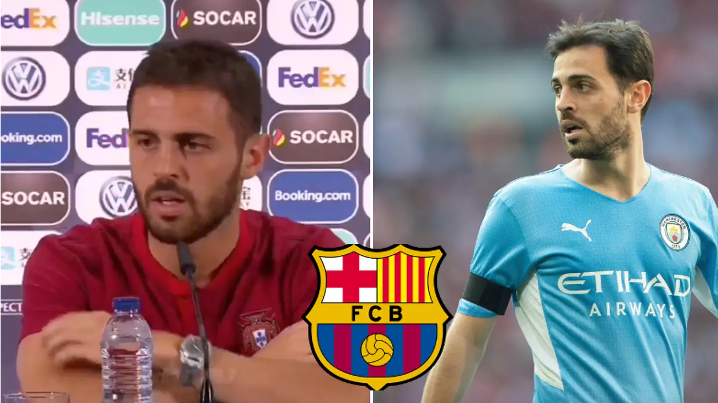 Bernardo Silva Refuses To Answer Questions About Manchester City Future Amid Barcelona Links