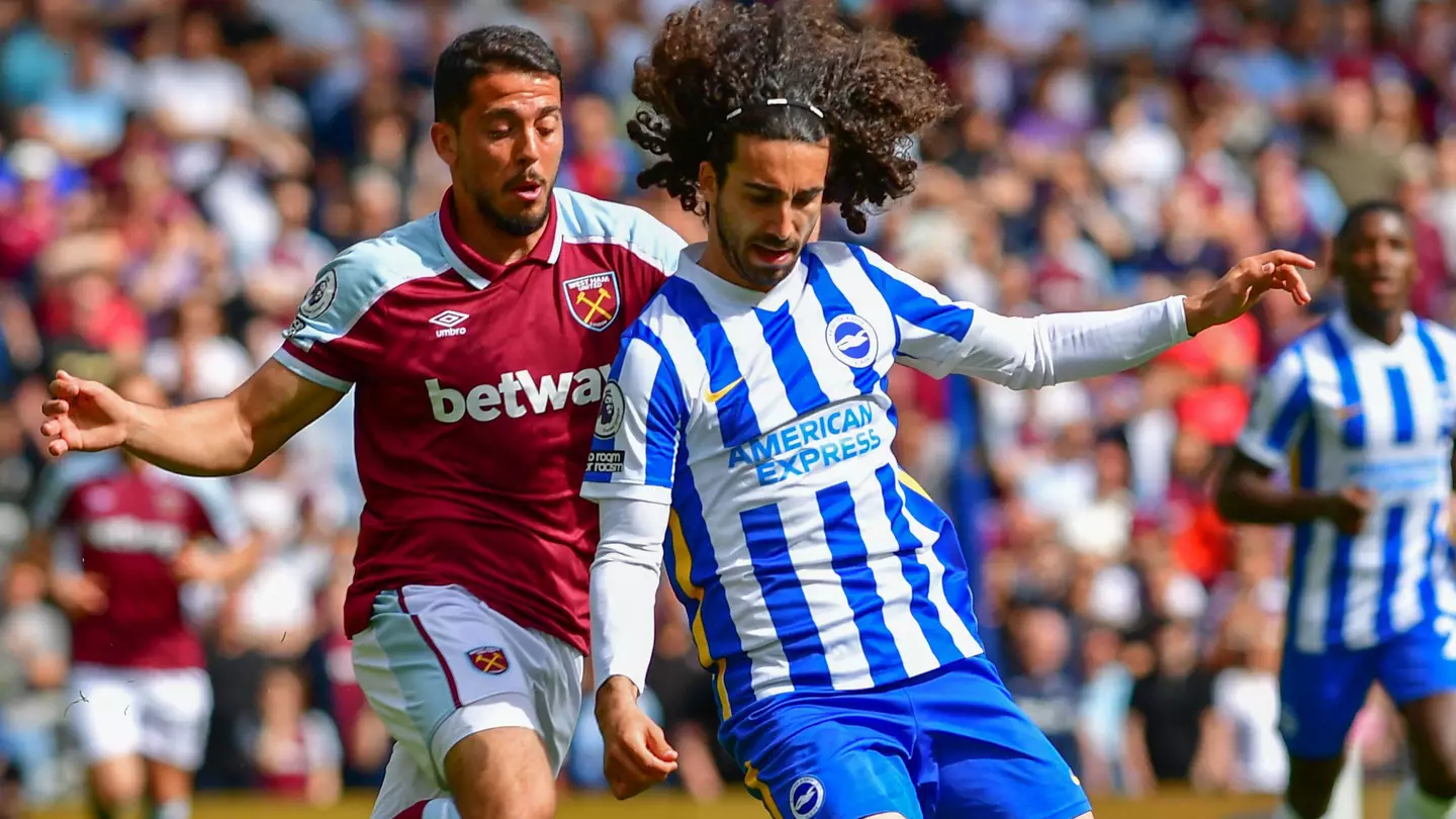 Marc Cucurella in action for Brighton.