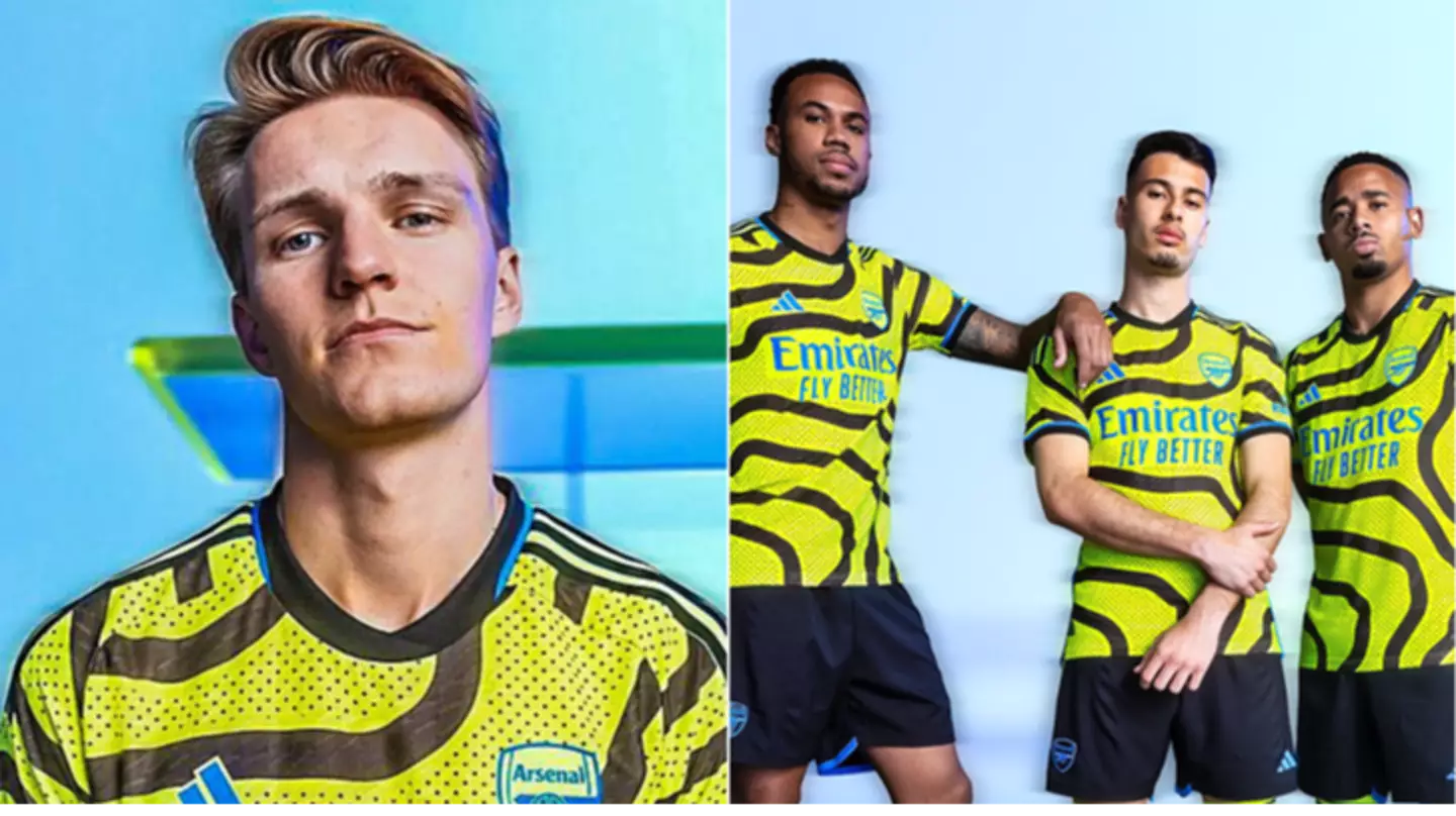 Arsenal fans label 2023/24 away kit 'horrific' as eye-catching design unveiled