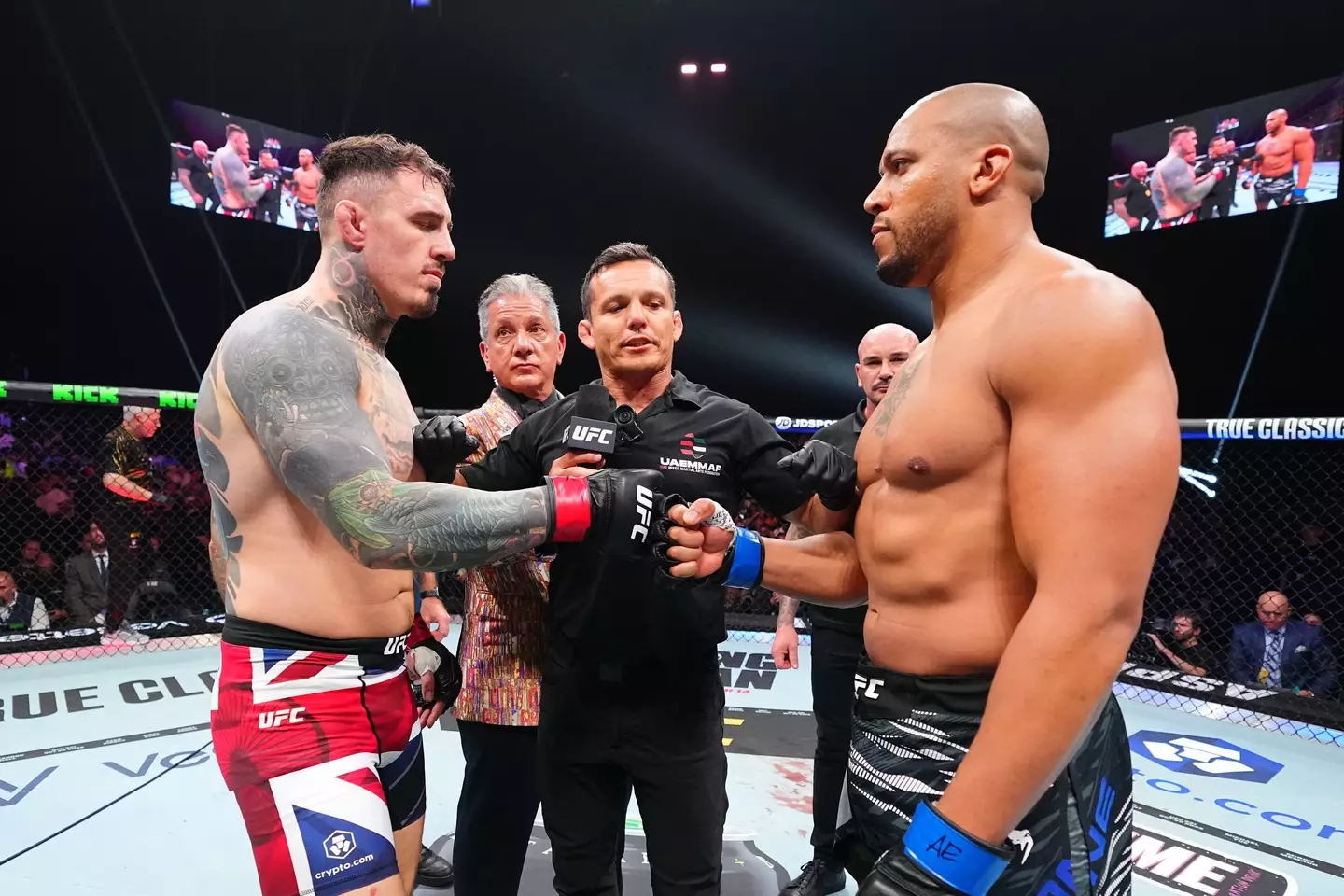Tom Aspinall's fight against Ciryl Gane was declared a no contest. (Image: Getty)