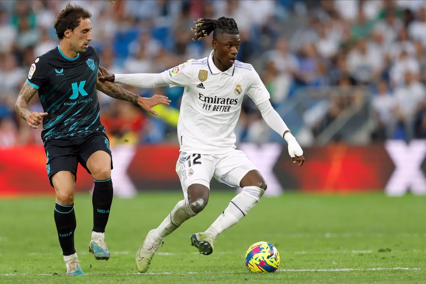 Eduardo Camavinga in a action for Real Madrid. Image: Alamy 