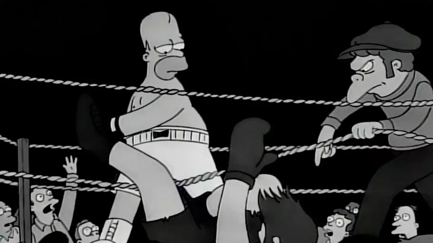 Homer Simpson and boxing trainer Moe Szyslak took the Springfield Hobo Boxing Association by storm.
