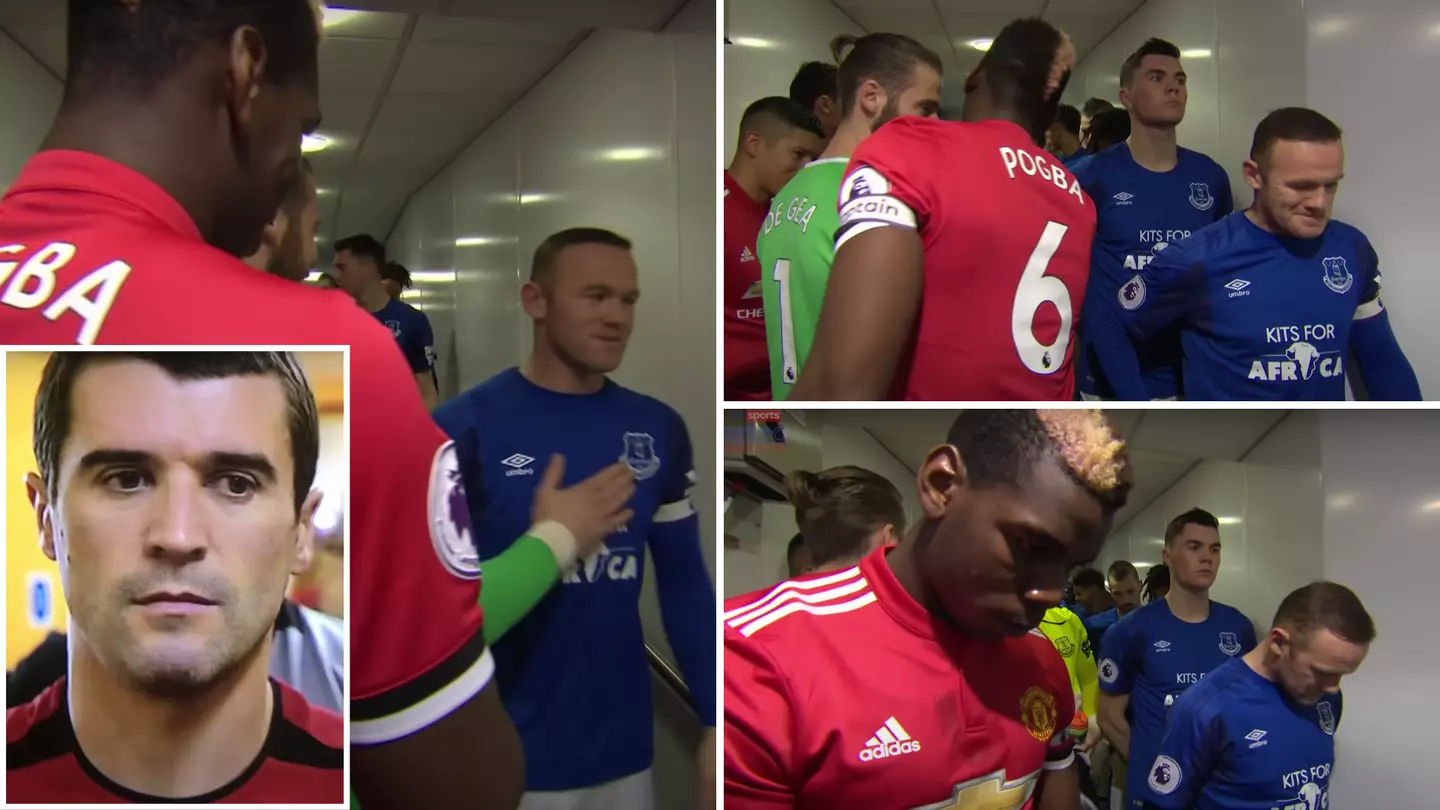 Wayne Rooney Channelled His Elite Roy Keane Mentality With Reaction To Ex-Man United Teammates In Tunnel, Fans Are In Awe