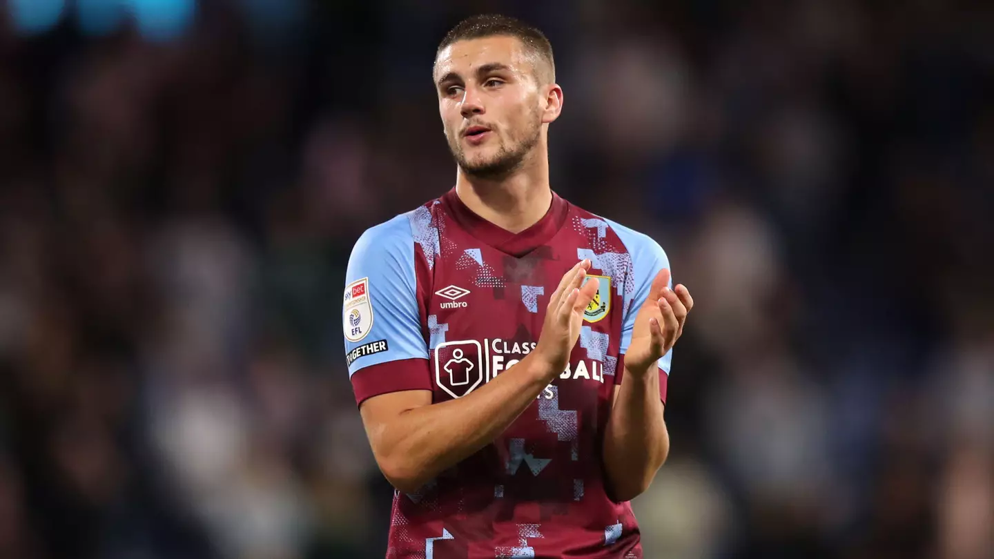 Burnley's Taylor Harwood-Bellis (on-loan from Manchester City).