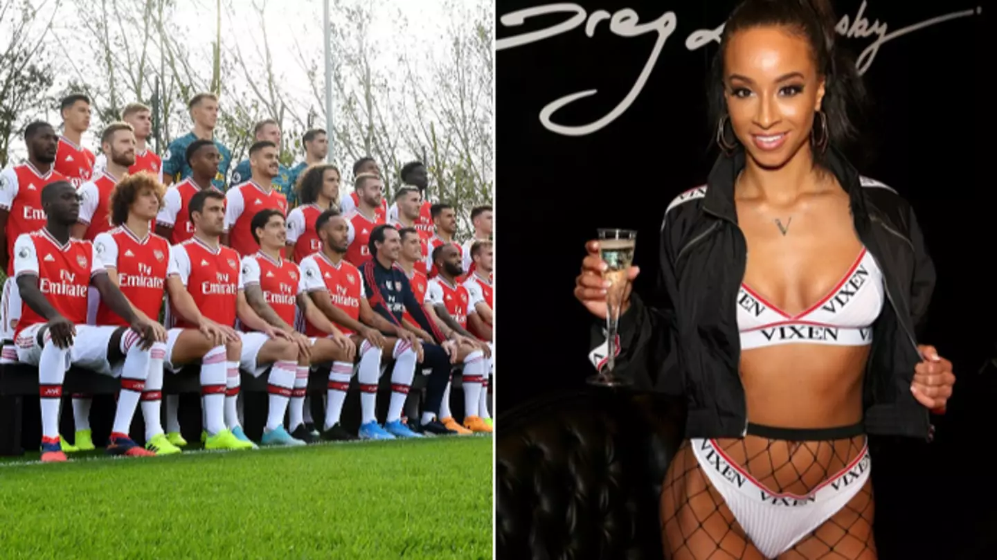 Adult film star Teanna Trump pictured with former Arsenal player amid relationship rumours
