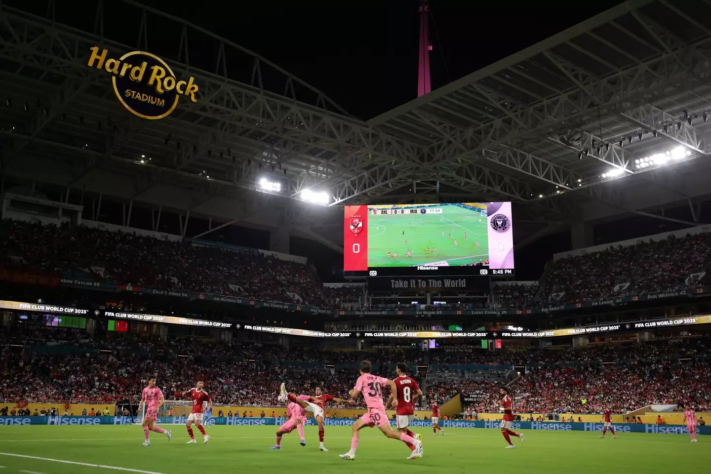 The Hard Rock Stadium in Miami staged matches at the Club World Cup during the summer. Image: Getty