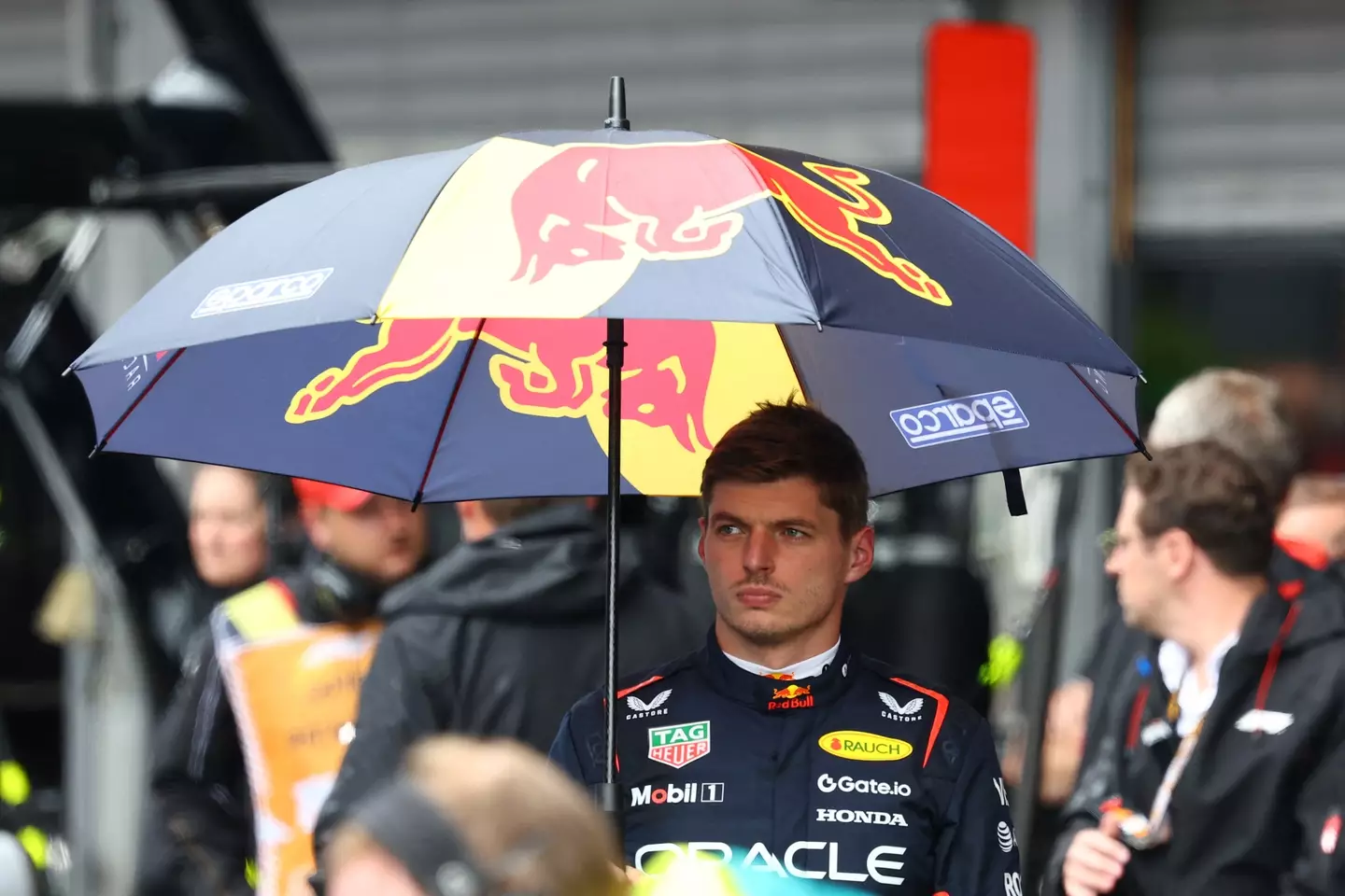 Max Verstappen downplayed the rain at the Belgian Grand Prix. Image: Getty