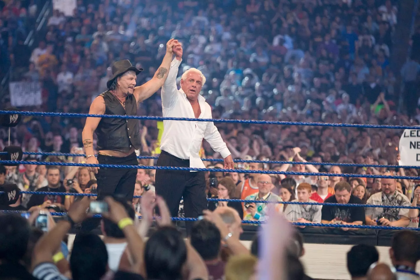Ric Flair during WrestleMania 25. Image: Getty