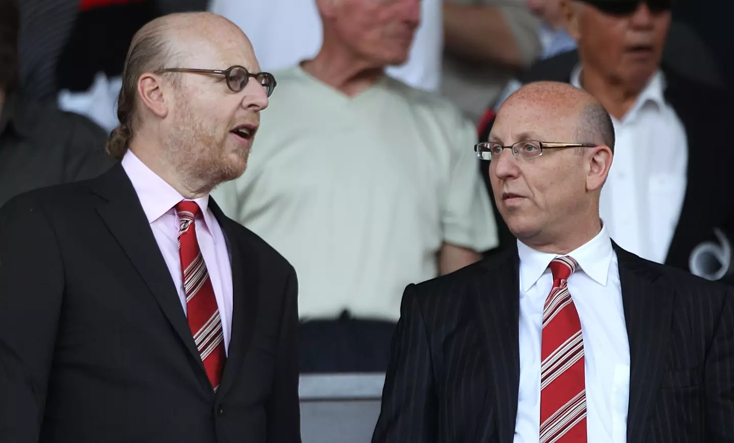 Avram and Joel Glazer at Old Trafford. (Image