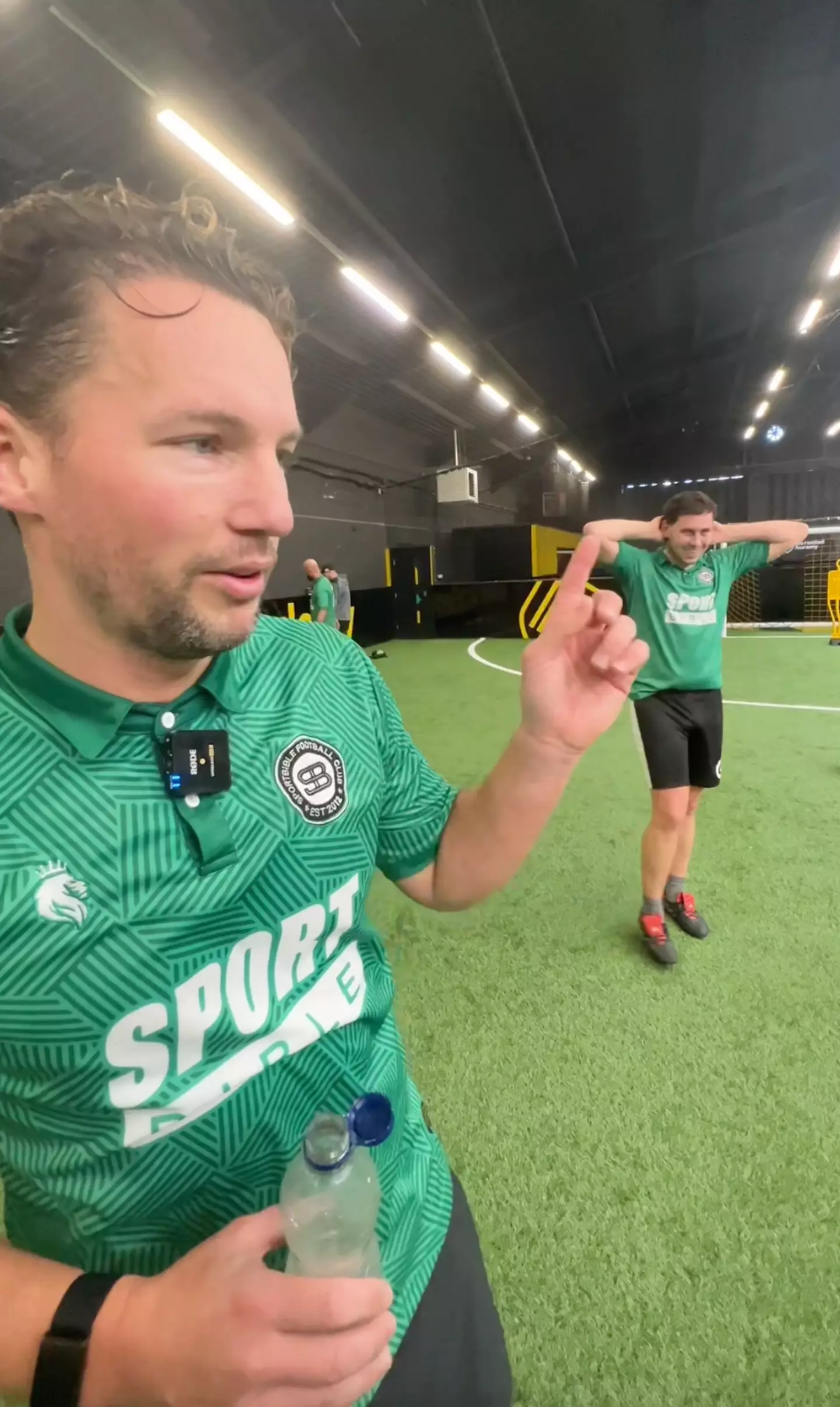 I tried to keep up with Premier League winner Danny Drinkwater. Image: Getty