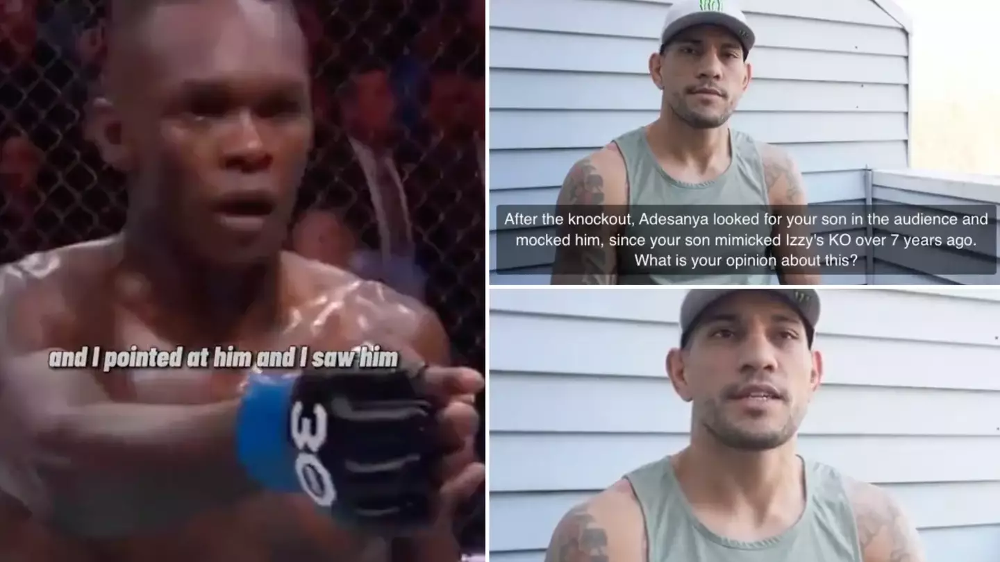 Alex Pereira's surprising response after Israel Adesanya brutally mocks his 12-year-old son