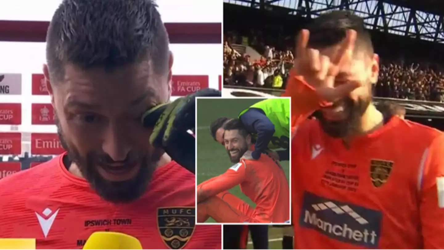 Maidstone goalkeeper breaks down in tears after being named Man of the Match on BBC after FA Cup victory