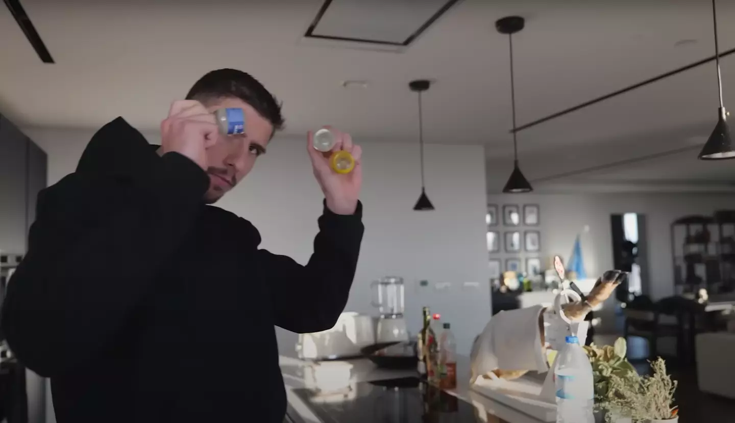 Dias takes a shot of ginger for the inflammatory process. Image credit: Manchester City