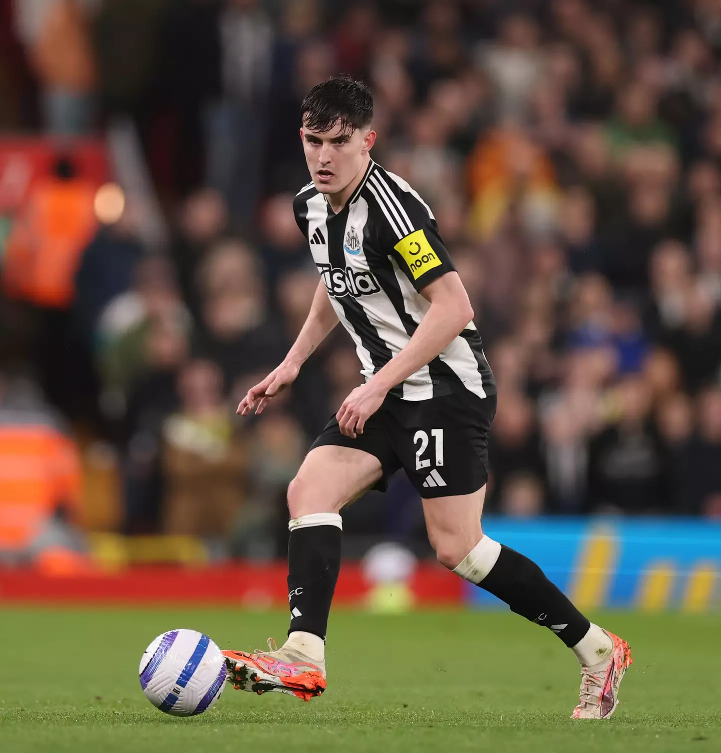 Manchester City are said to be targeting Tino Livramento. Image: Getty