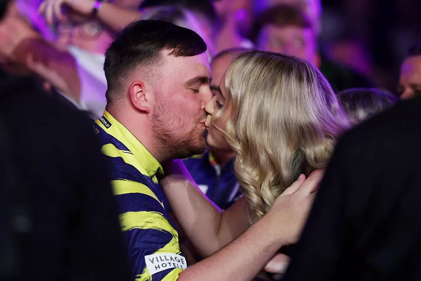 Luke Littler and his girlfriend Faith Millar (Credit:Getty)