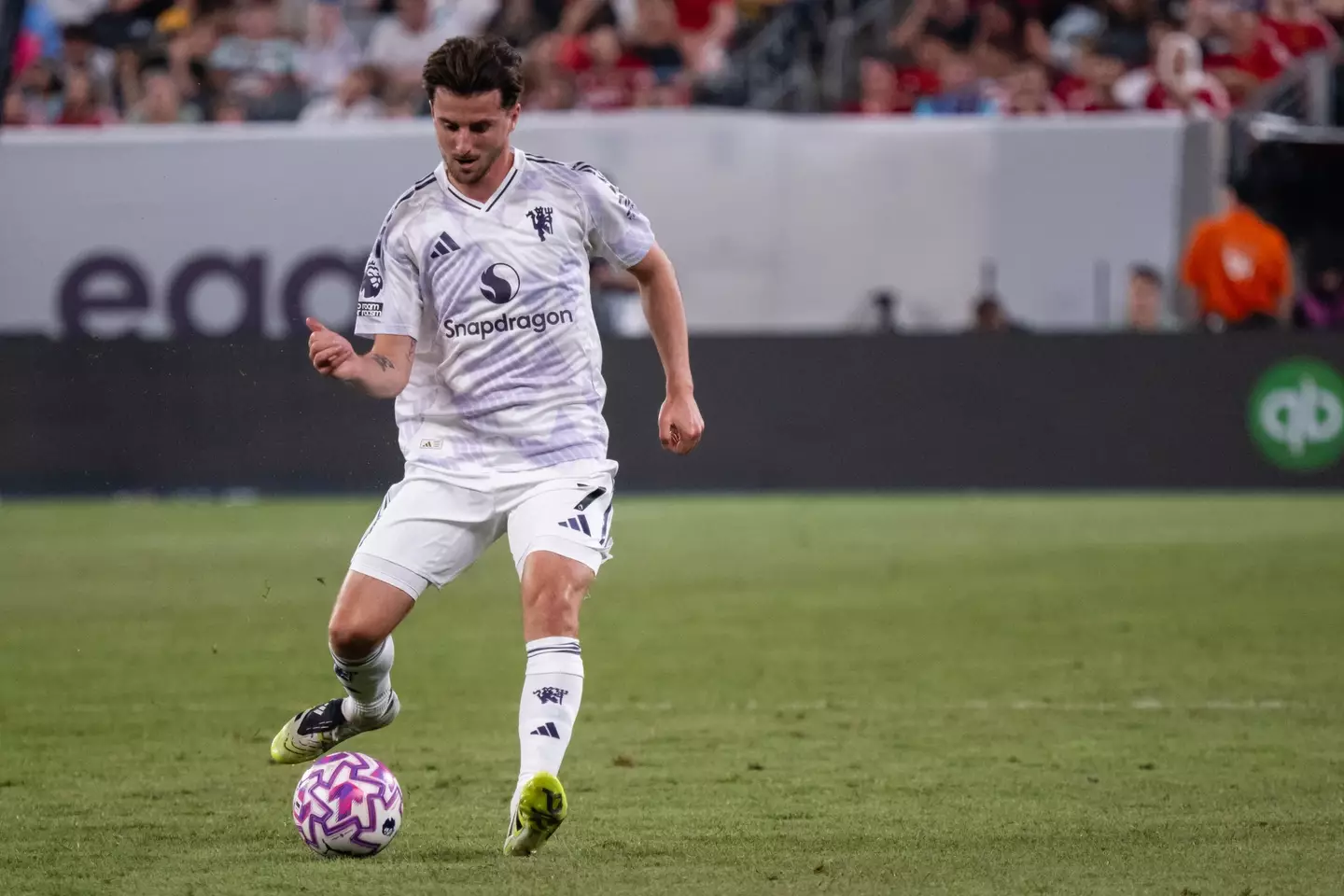 Mason Mount in action for Manchester United. Image: Getty