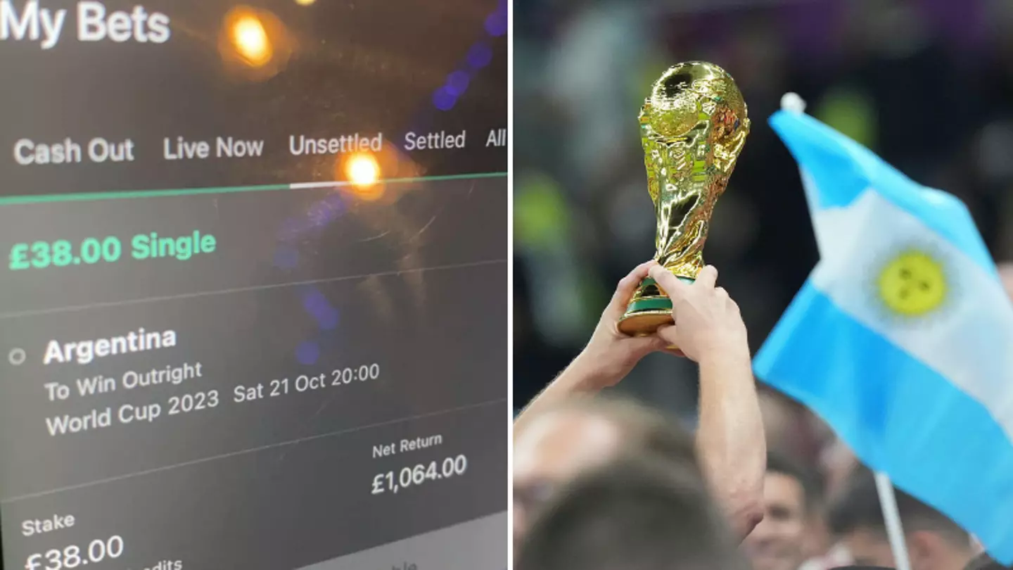 Fan accidentally bets on Argentina to win rugby World Cup, thought he was in line to win £1,064