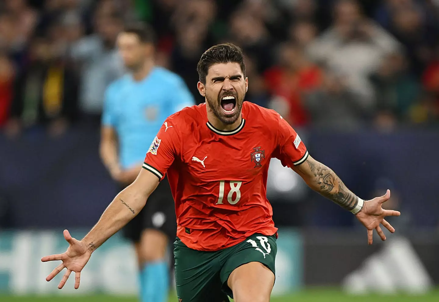 Ruben Neves scored the winning penalty for Portugal. (Image: Getty)