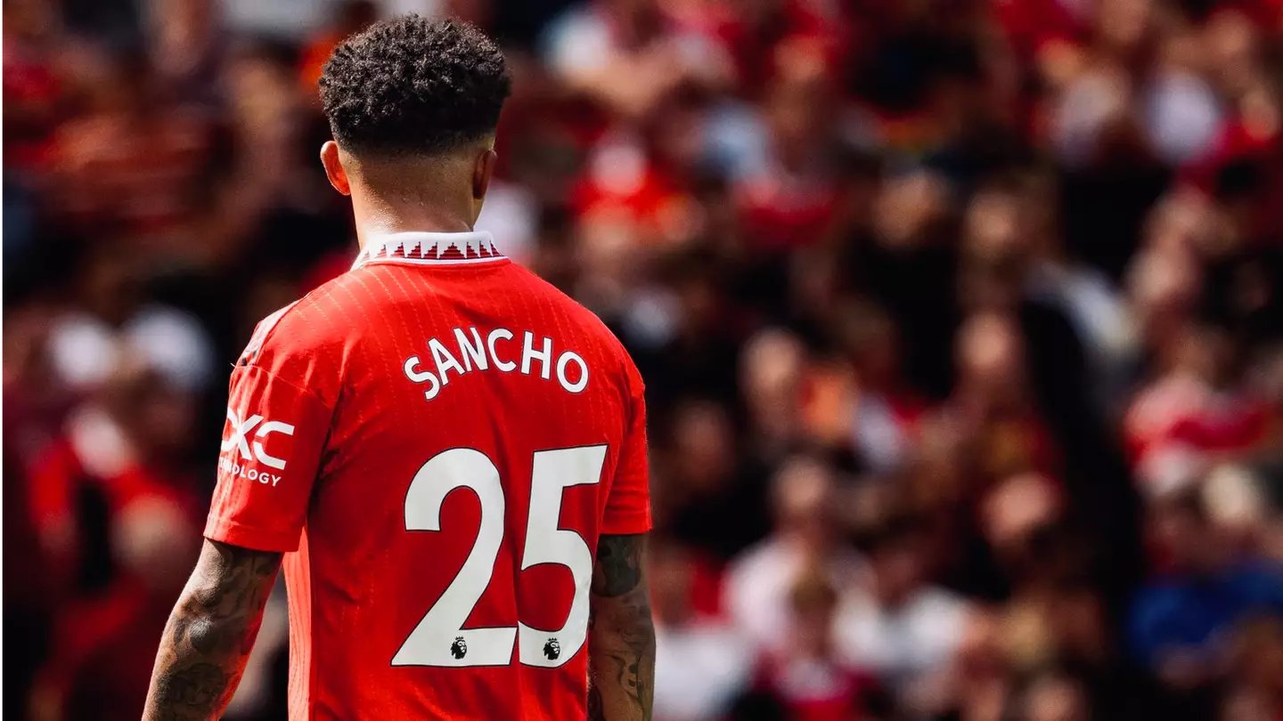 Jadon Sancho at Old Trafford. (Alamy)