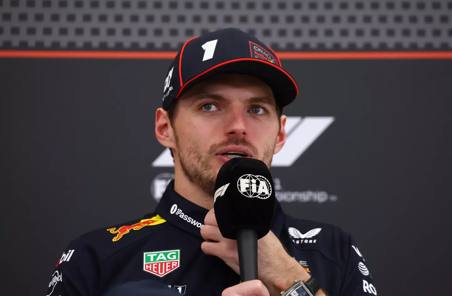 Max Verstappen snapped at a reporter in the post-race presser following the Abu Dhabi Grand Prix. Image: Getty