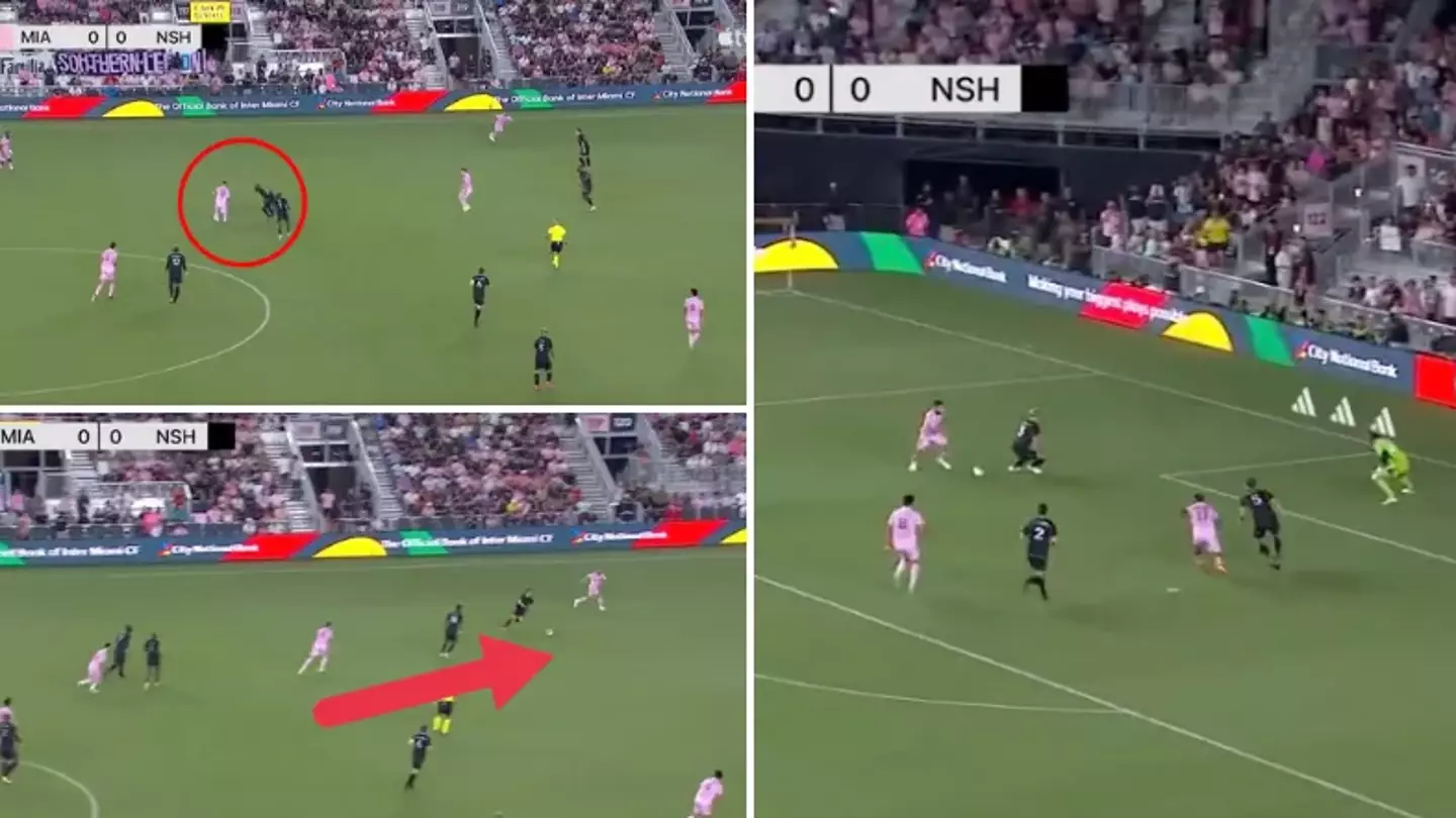 Lionel Messi broke three lines with outrageous pass to Jordi Alba, it's something else