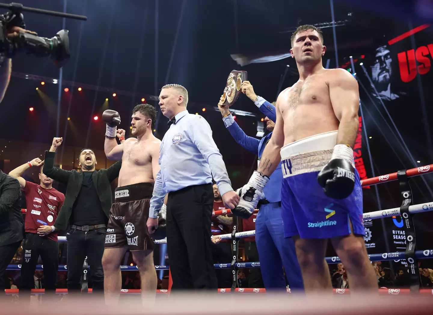 Johnny Fisher was controversially declared the winner against Dave Allen. Image: Getty