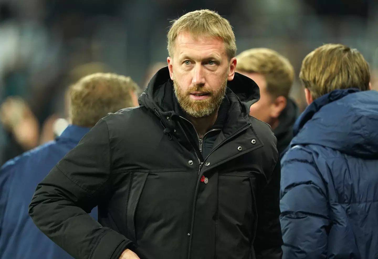 Graham Potter looks on against Newcastle. (Alamy)