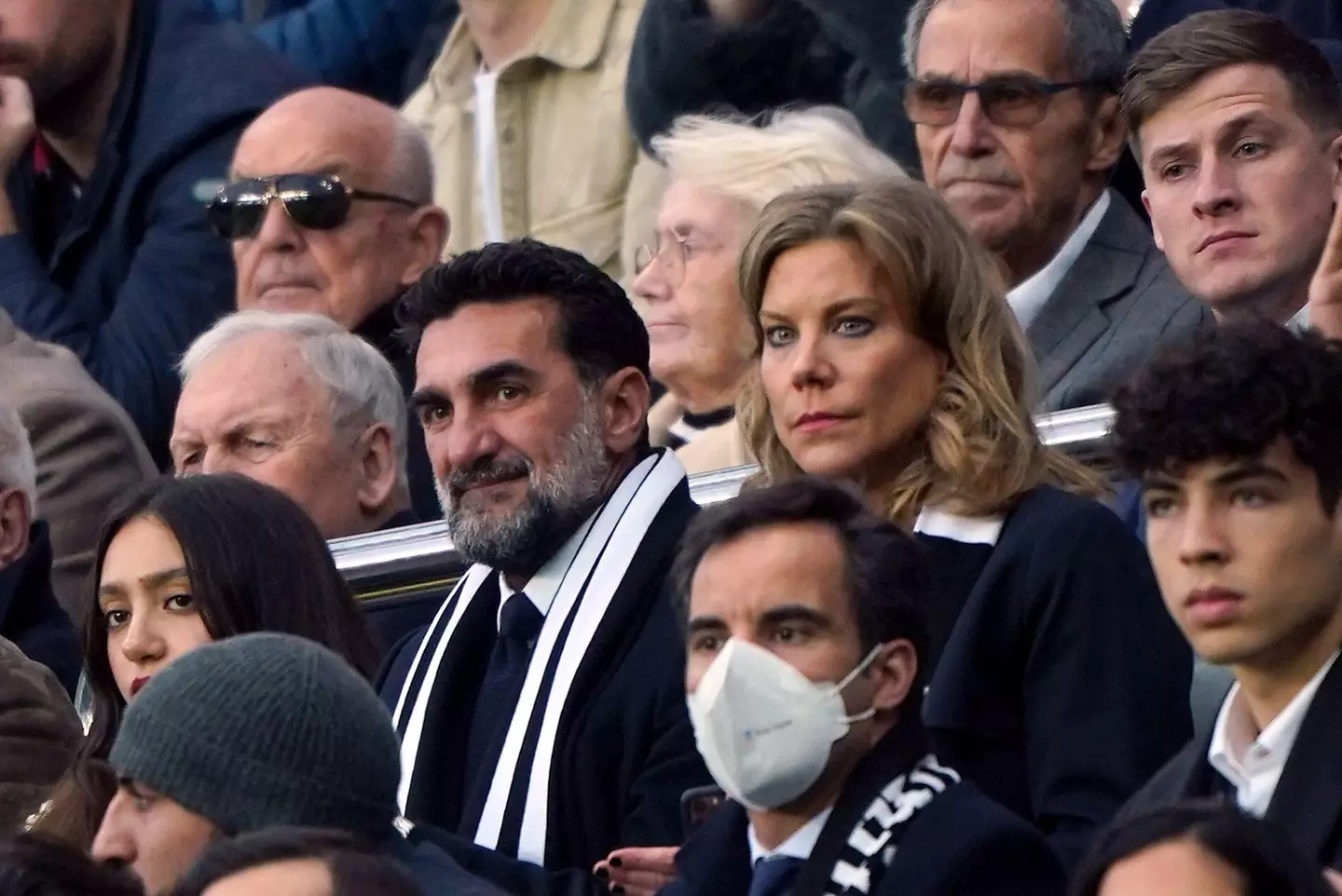 Newcastle chairman Yasir Al-Rumayyan and Amanda Staveley. Image: PA Images