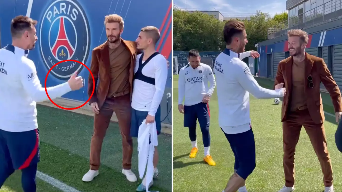 Fans think Lionel Messi was 'ignored' by David Beckham in meeting and it's so awkward to watch