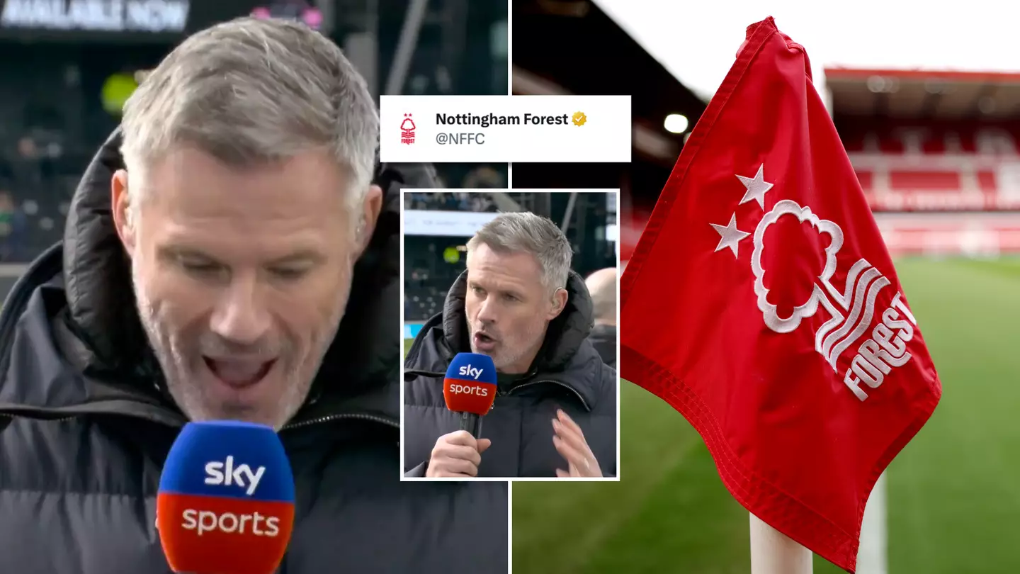 Jamie Carragher finds out about Nottingham Forest VAR tweet live on Sky Sports and dismantles the entire club