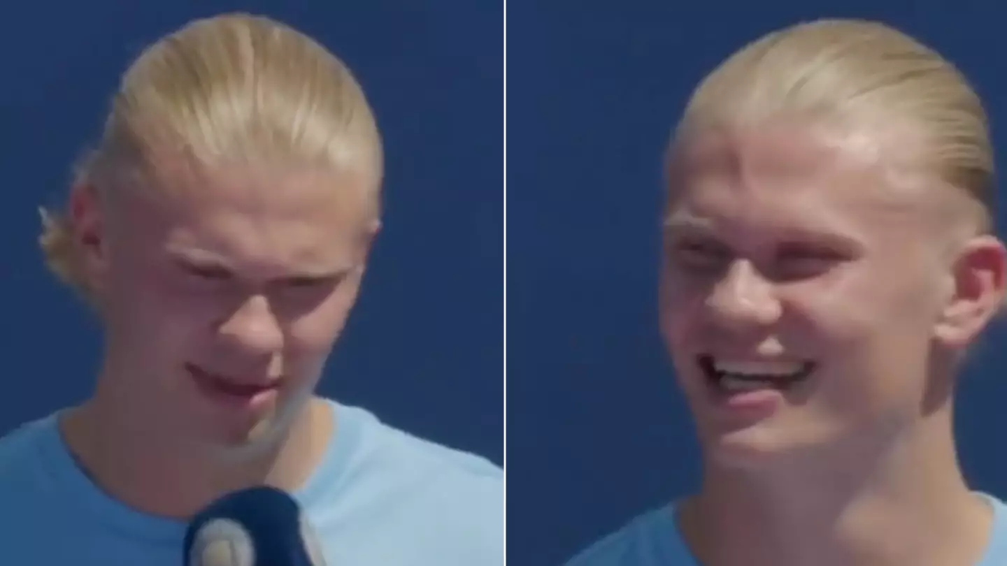 Watch: Erling Haaland Sends Warning To Manchester United In Hilarious Interview Moment