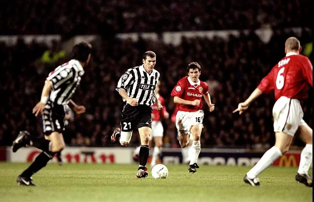 Zinedine Zidane played for Juventus at Old Trafford (Credit:Getty)