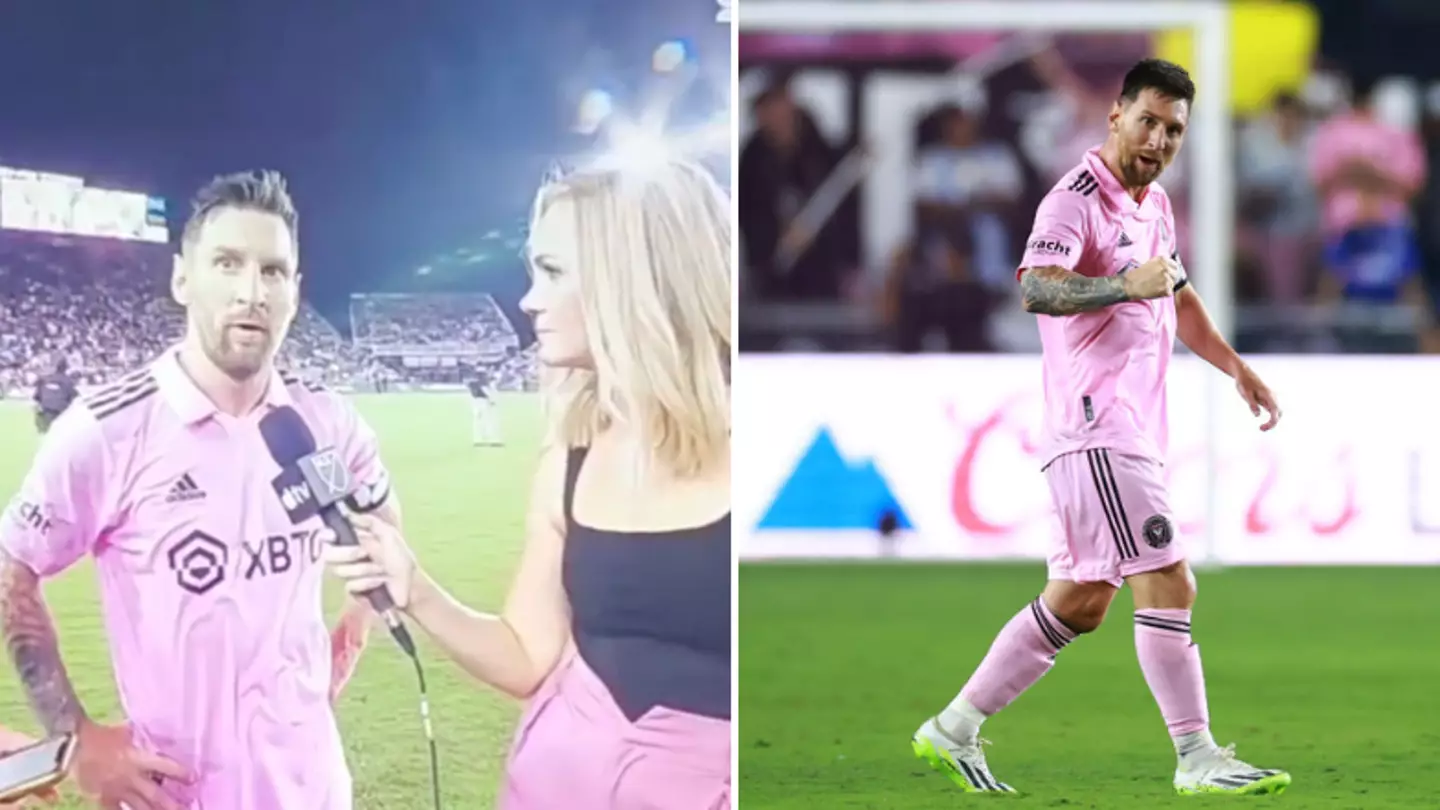 Lionel Messi gesture to teammate after Inter Miami win sums him up