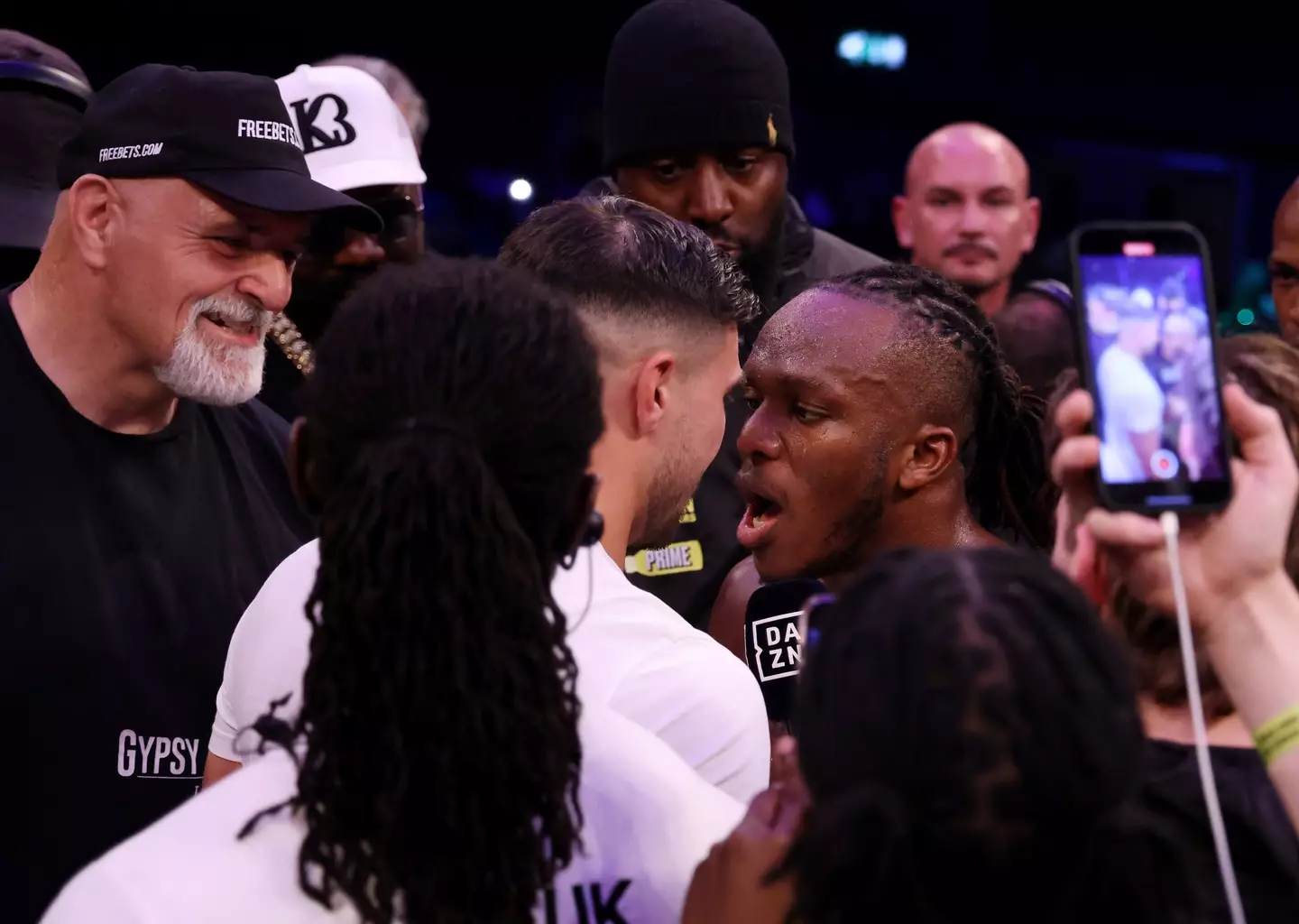 Tommy Fury and KSI. (