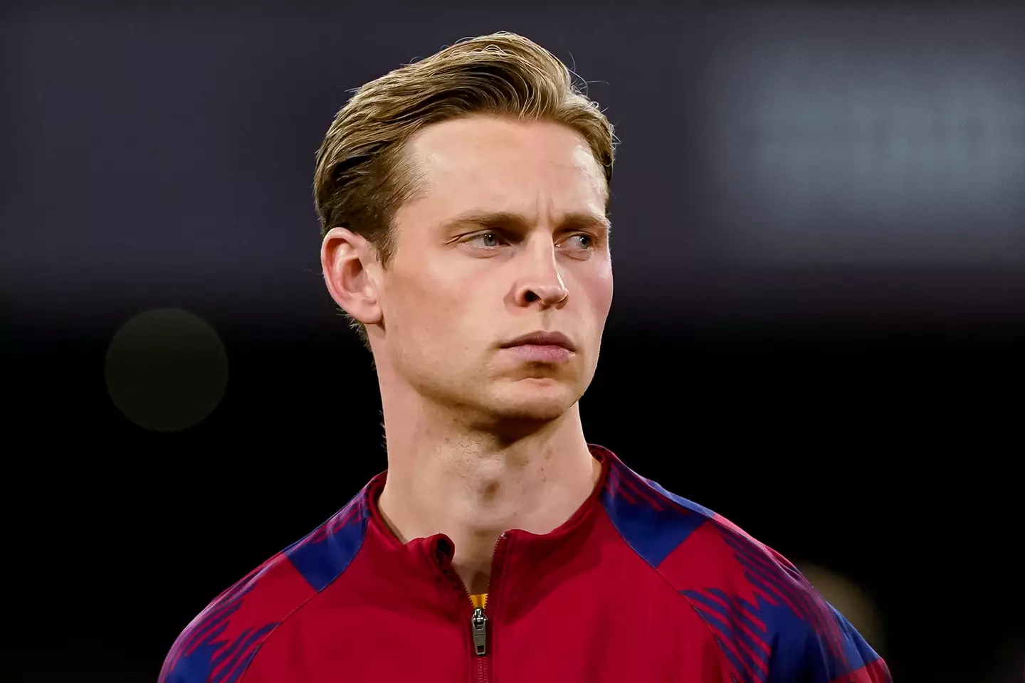 Barcelona's Frenkie de Jong is a long-time Manchester United transfer target. (