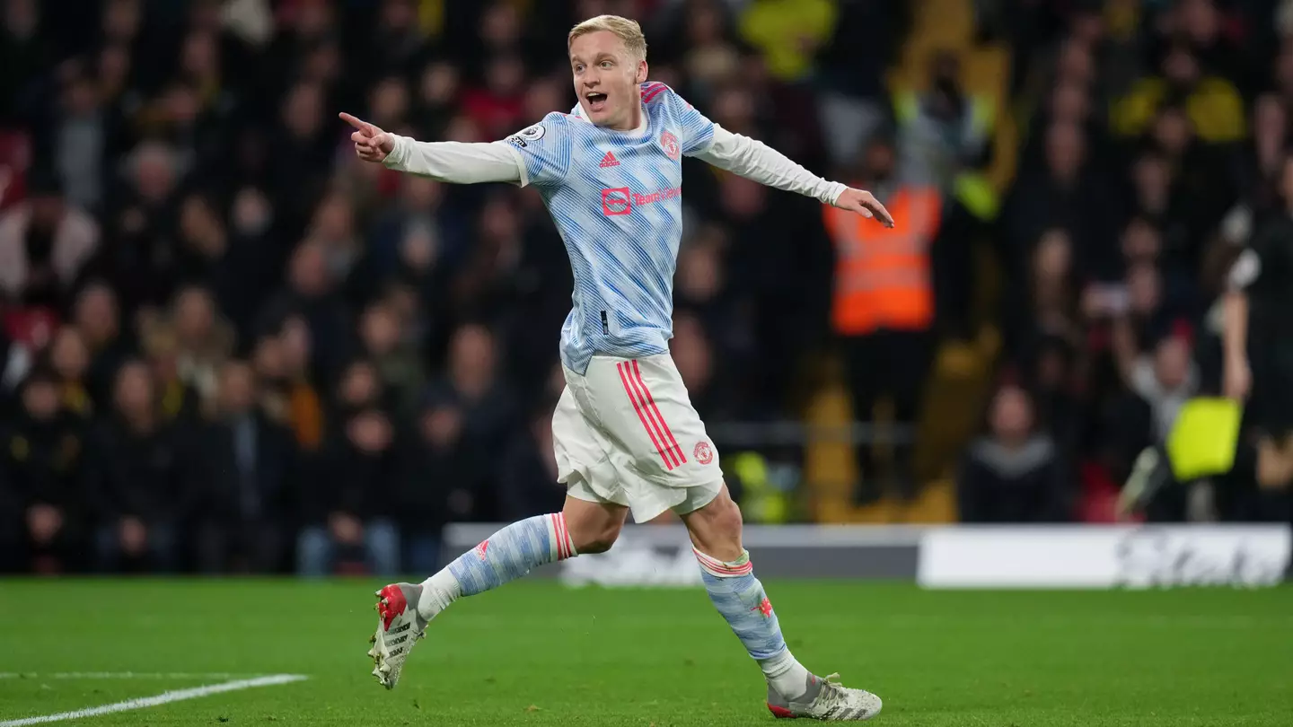 Donny van de Beek scores against Watford