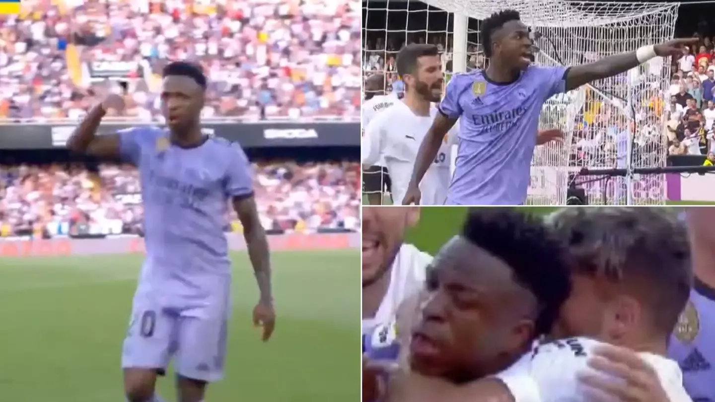 Vinicius Junior tells Valencia fans they're getting relegated after picking up red card