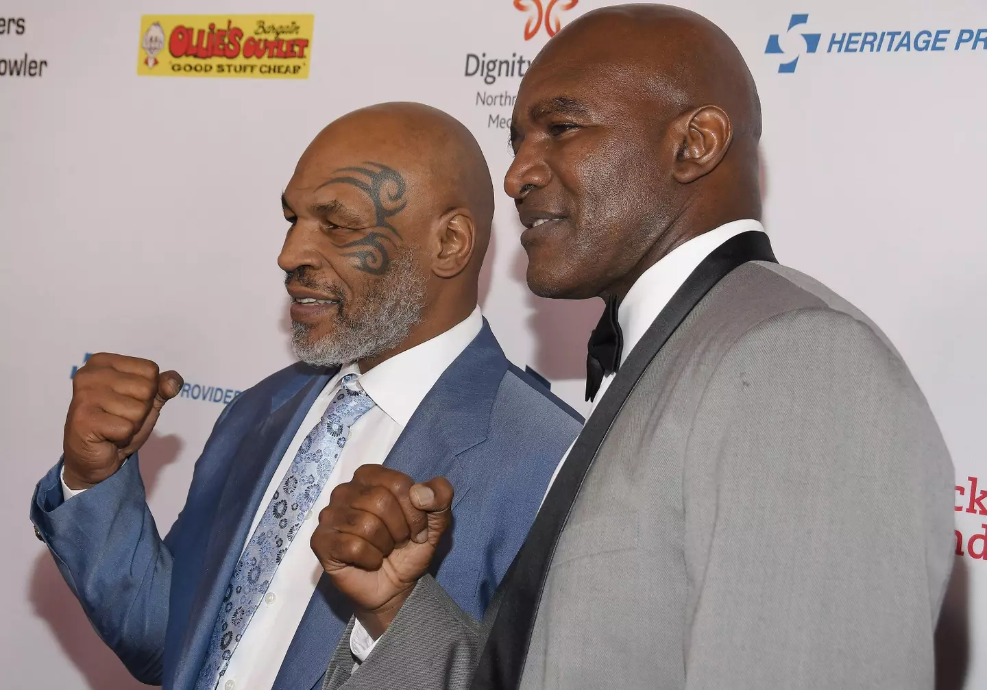 Tyson and Holyfield pictured in 2019. (Image