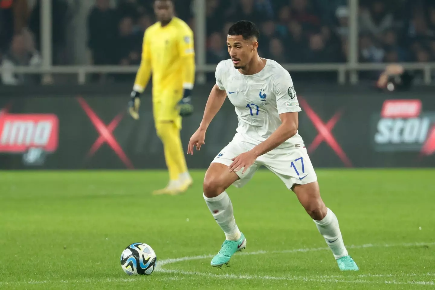 William Saliba in action for France. Image: Getty